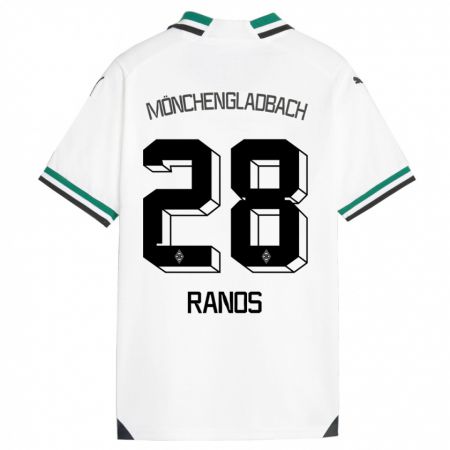 Kandiny Mujer Camiseta Grant-Leon Ranos #28 Blanco Verde 1ª Equipación 2023/24 La Camisa Chile