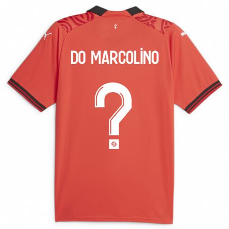 Kandiny Mujer Camiseta Arsène Do Marcolino #0 Rojo 1ª Equipación 2023/24 La Camisa Chile