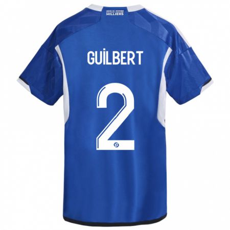 Kandiny Mujer Camiseta Frédéric Guilbert #2 Azul 1ª Equipación 2023/24 La Camisa Chile