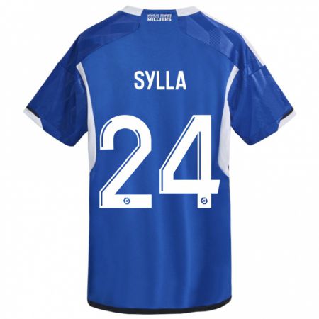 Kandiny Mujer Camiseta Abakar Sylla #24 Azul 1ª Equipación 2023/24 La Camisa Chile