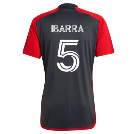 Kandiny Mujer Camiseta Franco Ibarra #5 Gris 1ª Equipación 2023/24 La Camisa Chile