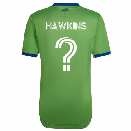 Kandiny Mujer Camiseta Stuart Hawkins #0 Verde 1ª Equipación 2023/24 La Camisa Chile