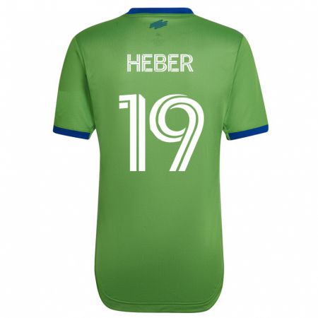 Kandiny Mujer Camiseta Héber #19 Verde 1ª Equipación 2023/24 La Camisa Chile