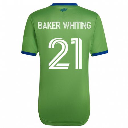 Kandiny Mujer Camiseta Reed Baker-Whiting #21 Verde 1ª Equipación 2023/24 La Camisa Chile