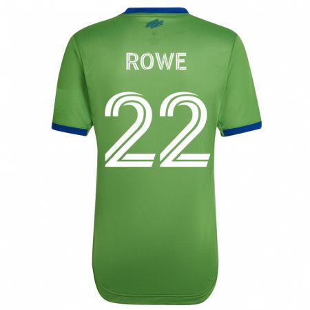 Kandiny Mujer Camiseta Kelyn Rowe #22 Verde 1ª Equipación 2023/24 La Camisa Chile