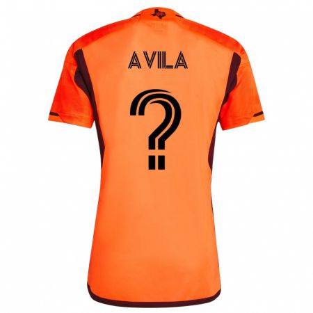Kandiny Mujer Camiseta Beto Avila #0 Naranja 1ª Equipación 2023/24 La Camisa Chile