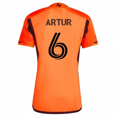 Kandiny Mujer Camiseta Artur #6 Naranja 1ª Equipación 2023/24 La Camisa Chile