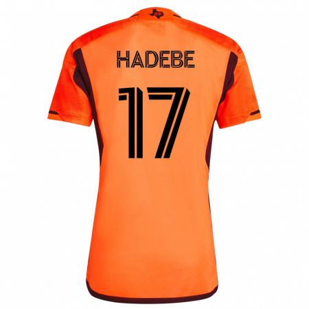 Kandiny Mujer Camiseta Teenage Hadebe #17 Naranja 1ª Equipación 2023/24 La Camisa Chile