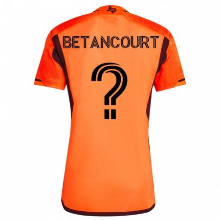 Kandiny Mujer Camiseta Noah Betancourt #0 Naranja 1ª Equipación 2023/24 La Camisa Chile