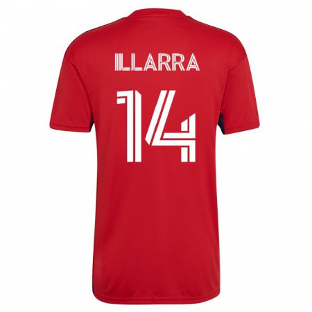 Kandiny Mujer Camiseta Asier Illarramendi #14 Rojo 1ª Equipación 2023/24 La Camisa Chile