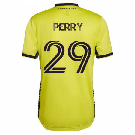 Kandiny Mujer Camiseta Nebiyou Perry #29 Amarillo 1ª Equipación 2023/24 La Camisa Chile