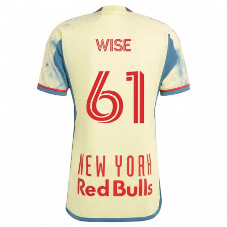 Kandiny Mujer Camiseta Henry Wise #61 Amarillo 1ª Equipación 2023/24 La Camisa Chile