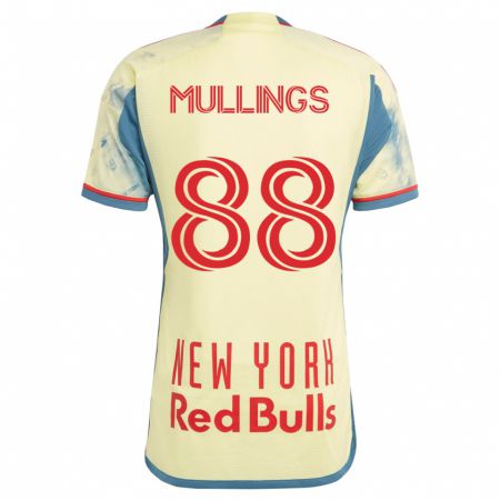 Kandiny Mujer Camiseta O'vonte Mullings #88 Amarillo 1ª Equipación 2023/24 La Camisa Chile