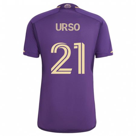 Kandiny Mujer Camiseta Júnior Urso #21 Violeta 1ª Equipación 2023/24 La Camisa Chile