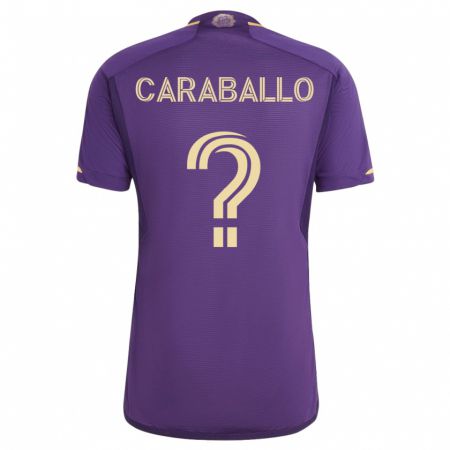 Kandiny Mujer Camiseta Gustavo Caraballo #0 Violeta 1ª Equipación 2023/24 La Camisa Chile