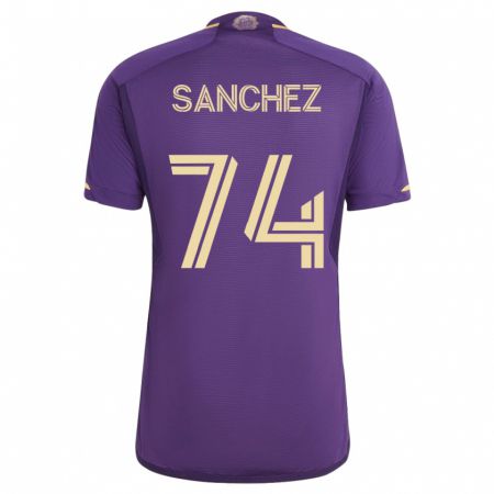 Kandiny Mujer Camiseta Fernando Sanchez #74 Violeta 1ª Equipación 2023/24 La Camisa Chile