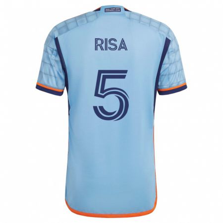 Kandiny Mujer Camiseta Birk Risa #5 Azul 1ª Equipación 2023/24 La Camisa Chile