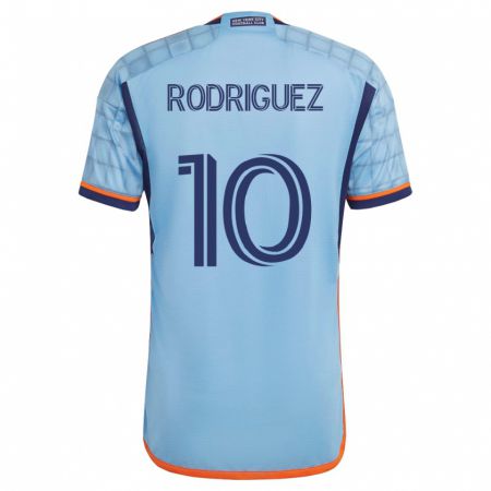 Kandiny Mujer Camiseta Santiago Rodríguez #10 Azul 1ª Equipación 2023/24 La Camisa Chile