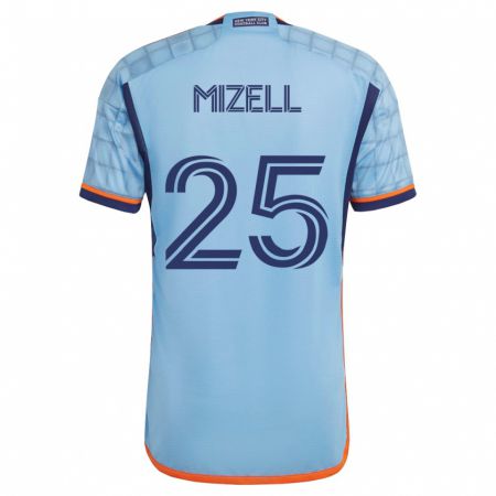Kandiny Mujer Camiseta Cody Mizell #25 Azul 1ª Equipación 2023/24 La Camisa Chile