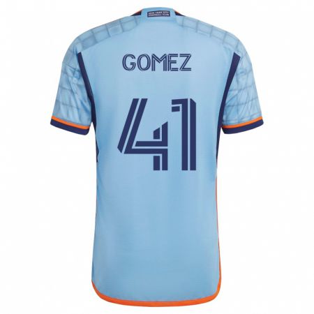 Kandiny Mujer Camiseta Julián Gómez #41 Azul 1ª Equipación 2023/24 La Camisa Chile