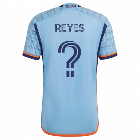 Kandiny Mujer Camiseta Andrew Reyes #0 Azul 1ª Equipación 2023/24 La Camisa Chile