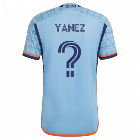 Kandiny Mujer Camiseta Zidane Yañez #0 Azul 1ª Equipación 2023/24 La Camisa Chile