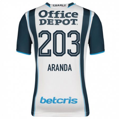 Kandiny Mujer Camiseta Juan Aranda #203 Armada 1ª Equipación 2023/24 La Camisa Chile