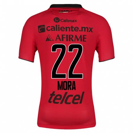 Kandiny Mujer Camiseta Bianca Mora #22 Rojo 1ª Equipación 2023/24 La Camisa Chile