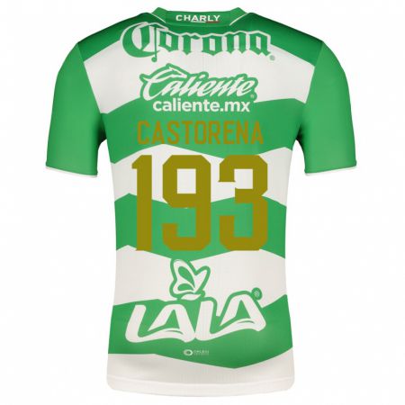 Kandiny Mujer Camiseta Damián Castorena #193 Verde 1ª Equipación 2023/24 La Camisa Chile