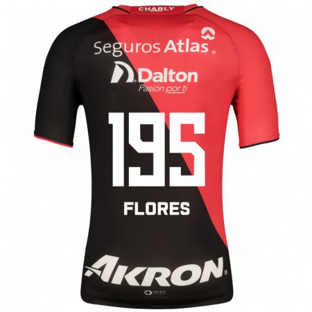 Kandiny Mujer Camiseta Luis Flores #195 Negro 1ª Equipación 2023/24 La Camisa Chile