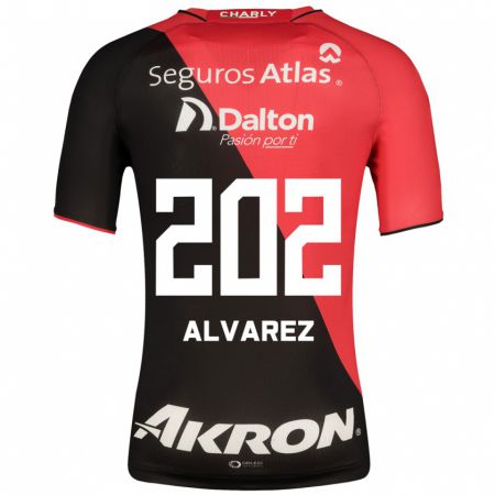 Kandiny Mujer Camiseta Sergio Álvarez #202 Negro 1ª Equipación 2023/24 La Camisa Chile