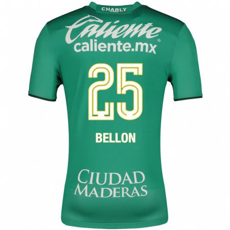Kandiny Mujer Camiseta Paul Bellón #25 Verde 1ª Equipación 2023/24 La Camisa Chile
