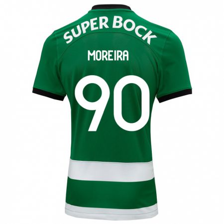 Kandiny Mujer Camiseta Afonso Moreira #90 Verde 1ª Equipación 2023/24 La Camisa Chile