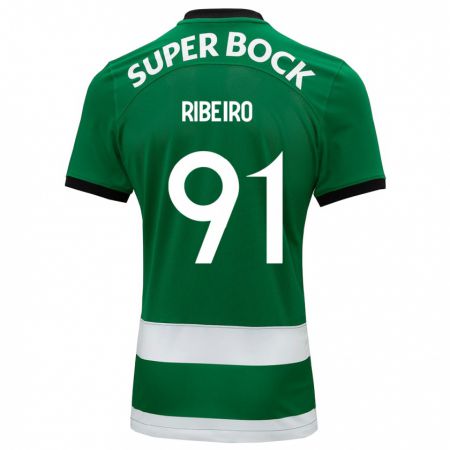 Kandiny Mujer Camiseta Rodrigo Ribeiro #91 Verde 1ª Equipación 2023/24 La Camisa Chile