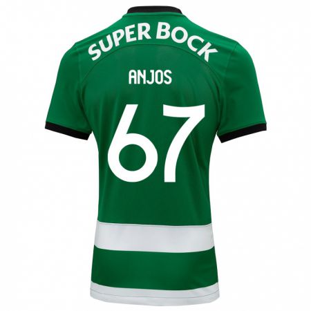 Kandiny Mujer Camiseta Lucas Anjos #67 Verde 1ª Equipación 2023/24 La Camisa Chile