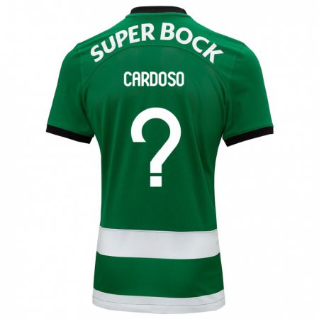 Kandiny Mujer Camiseta Diogo Cardoso #0 Verde 1ª Equipación 2023/24 La Camisa Chile