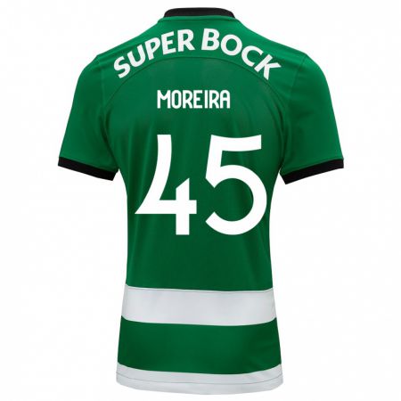 Kandiny Mujer Camiseta David Moreira #45 Verde 1ª Equipación 2023/24 La Camisa Chile