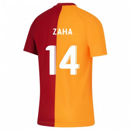 Kandiny Mujer Camiseta Wilfried Zaha #14 Naranja 1ª Equipación 2023/24 La Camisa Chile
