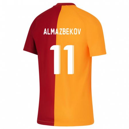 Kandiny Mujer Camiseta Beknaz Almazbekov #11 Naranja 1ª Equipación 2023/24 La Camisa Chile