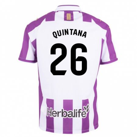 Kandiny Mujer Camiseta Alberto Quintana #26 Morado 1ª Equipación 2023/24 La Camisa Chile
