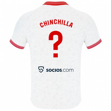 Kandiny Mujer Camiseta Gustavo Chinchilla #0 Blanco 1ª Equipación 2023/24 La Camisa Chile
