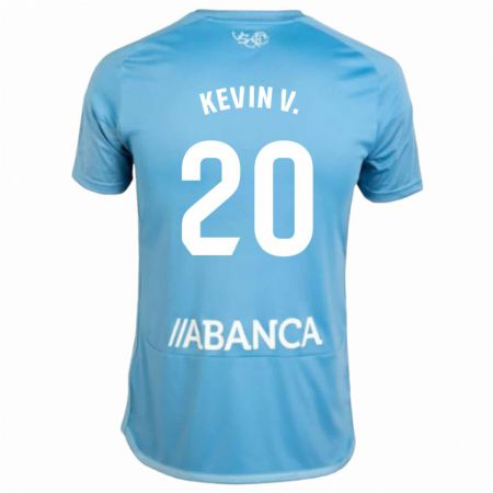 Kandiny Mujer Camiseta Kevin Vázquez #20 Azul 1ª Equipación 2023/24 La Camisa Chile