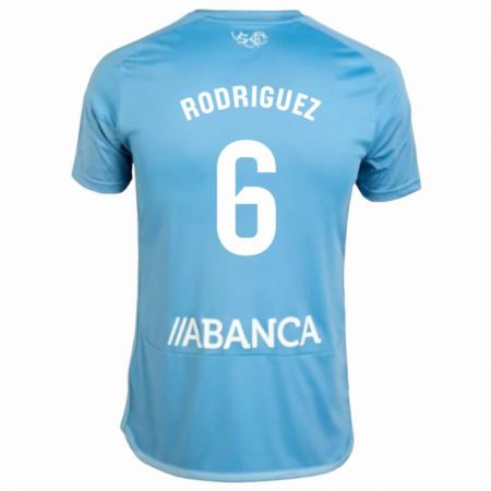 Kandiny Mujer Camiseta Damián Rodríguez #6 Azul 1ª Equipación 2023/24 La Camisa Chile