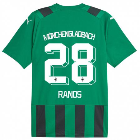 Kandiny Mujer Camiseta Grant-Leon Ranos #28 Verde Negro 2ª Equipación 2023/24 La Camisa Chile