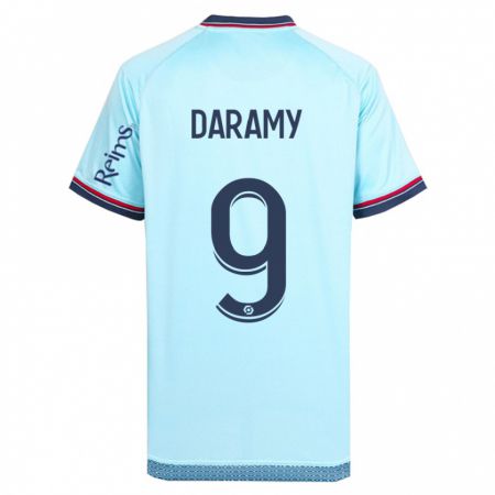 Kandiny Mujer Camiseta Mohamed Daramy #9 Cielo Azul 2ª Equipación 2023/24 La Camisa Chile