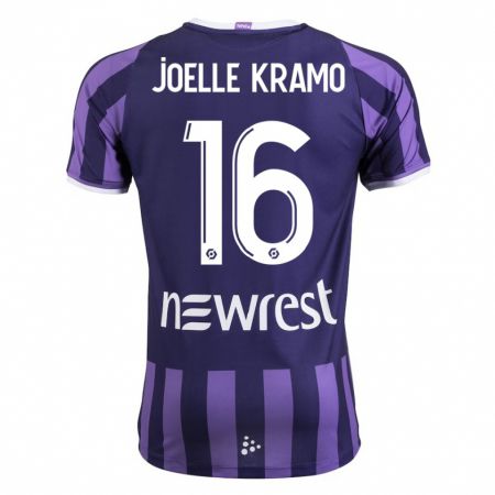Kandiny Mujer Camiseta Marie Joelle Kramo #16 Morado 2ª Equipación 2023/24 La Camisa Chile