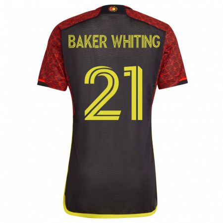 Kandiny Mujer Camiseta Reed Baker-Whiting #21 Naranja 2ª Equipación 2023/24 La Camisa Chile