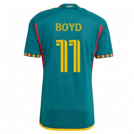 Kandiny Mujer Camiseta Tyler Boyd #11 Verde 2ª Equipación 2023/24 La Camisa Chile