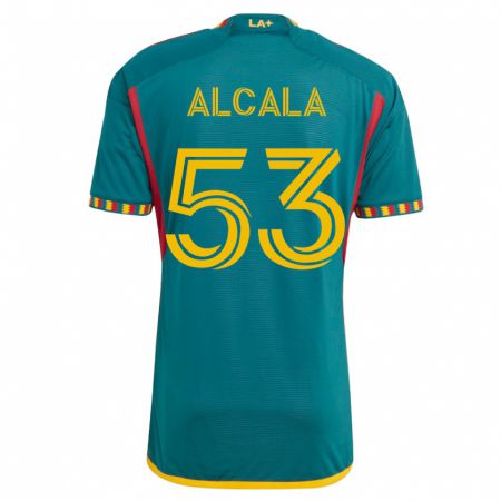 Kandiny Mujer Camiseta Álex Alcalá #53 Verde 2ª Equipación 2023/24 La Camisa Chile