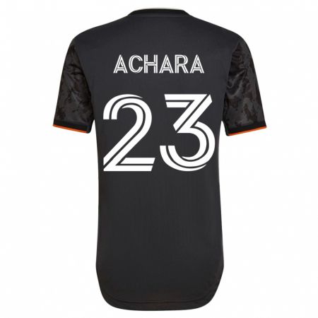 Kandiny Mujer Camiseta Ifunanyachi Achara #23 Negro 2ª Equipación 2023/24 La Camisa Chile